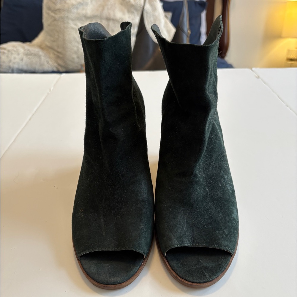 Elegant Dark Green Women's Ankle Boots